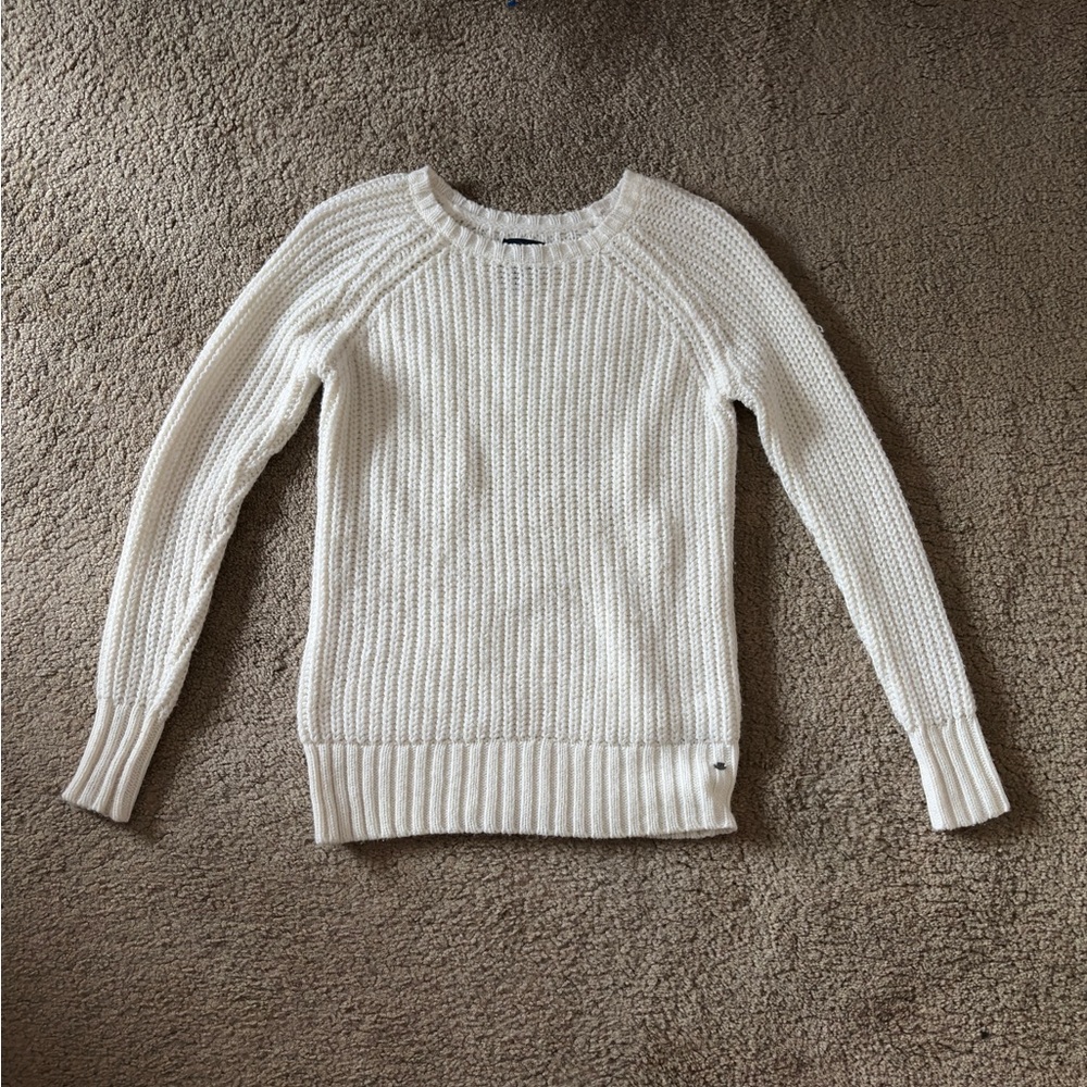 American Eagle Outfitters Ivory Knit Sweater